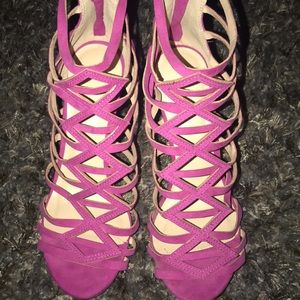 Hot pink high heels!